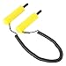 Haofy Ice Picks, Retractable Ice Fishing Safety Picks with Whistle for Winter Outdoor Activities Skating Skiing Hiking (Yellow)