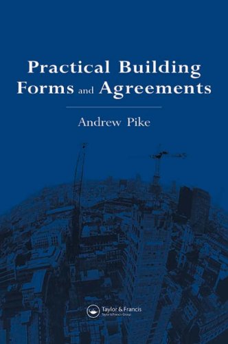 Building Forms and Agreements manuel de référence juridique construction anglais