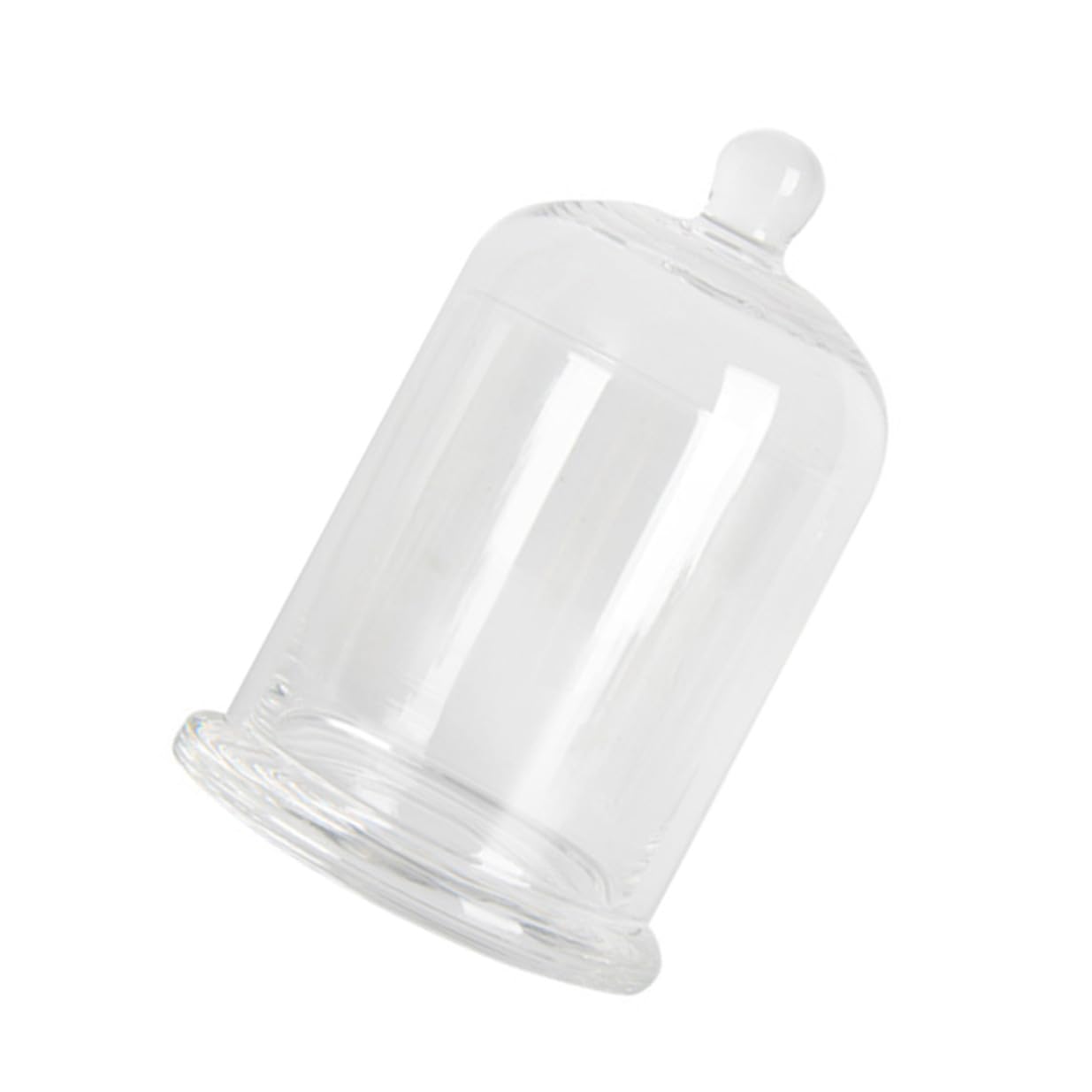 Cloche en verre résistante à la chaleur grand dôme protecteur de bougie