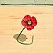 Mandy's Red Artificial Poppy Silk Flowers for Home Kitchen Wedding Decorations (Pack of 30)