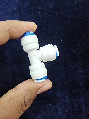 Image of Parijata Mix Elbow Kit Elbow Connectors For Ro Water Purifier - 1 /4 Inch Size - 35 Pcs Pack | Connectors For Water Purifier | Pack Of Elbow Connectors , White, White