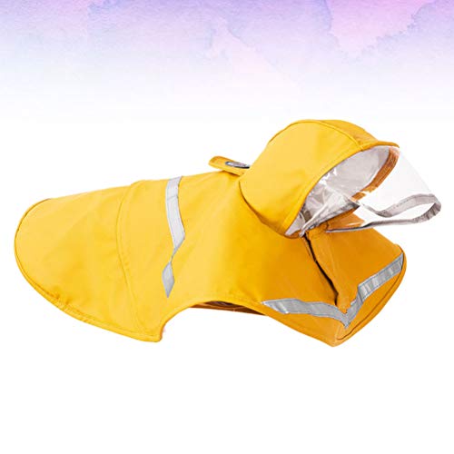 Roupas para cães- 1 peça de capa de chuva para cachorro reflexiva capa de chuva para cachorro para c