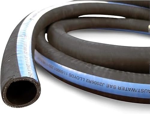 250 Series Hardwall Water/Exhaust Marine Hose with Wire Shieldsflex II 116-250 thermostat housing manifold hose Mercruiser (I.D. 3/4" x 2.5' feet)