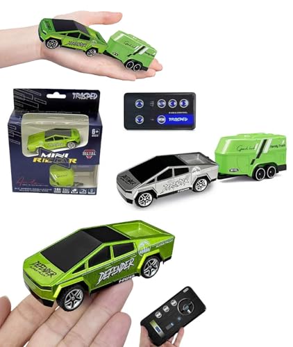 Image of Magicwand R /c Rechargeable【Type-C Charging】 2-in-1 Miniature CyberrTruck with Trailer & Led Lights【1 Random Color Will be Shipped】