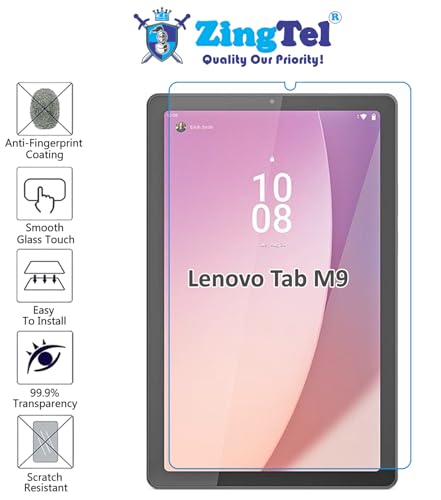 Image of Screen Guard Designed For Lenovo Tab M9 Nano Fiber Tempered Glass Screen Protector Flexible, HammerProof & Shatterproof