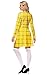 Remimi Halloween Cluss Dress Women Yellow Plaid One Piece Dress 90s Schoolgirls Outfit S