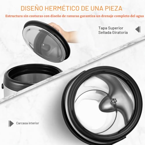 Miniatura 4 de Vevor Dispensador De Bebidas Aislado Dispensador De Agua Fría Y Caliente No Eléctrico 6 L Almacenamiento De Alimentos De Acero Inoxidable Contenedor Aislado 4-6 H Con Grifo Portátil Para Camping