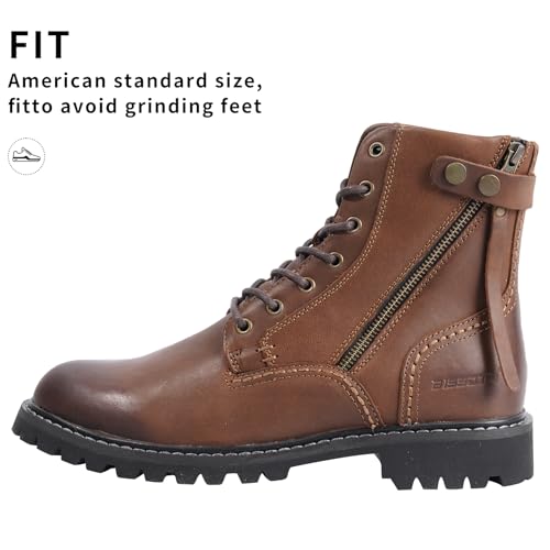 Men's Boots Casual Boots Motorcycle Vintage Zipper Chukka Boots for Men3