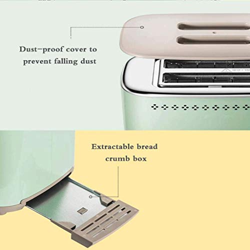 NXYJD Edelstahl Home Use Frühstück 2 Scheibe Brot Toaster automatisches Sandwich Maker – Bild 3