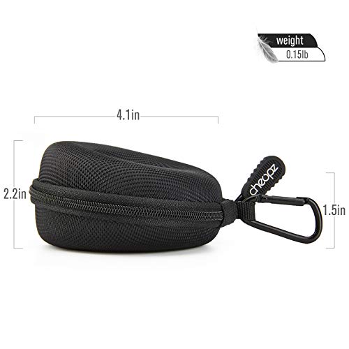 Cheopz Travel Watch Case Single Storage Box for Wristwatches & Smart Watches up to 50mm, Black