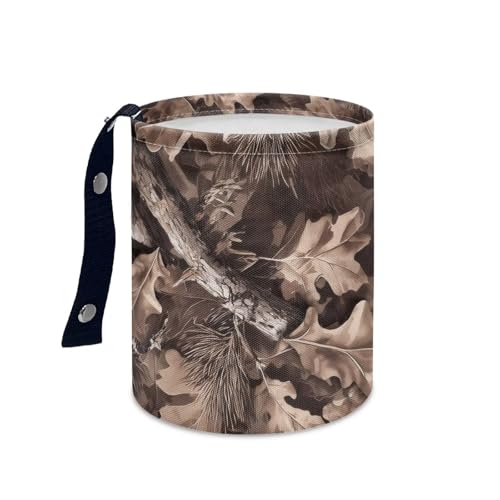 Image of Dead Branch LeavesTrash Bag, Car Trash Can - Cute, Portable, Collapsible for Back Seat, Floor, Hanging Headrest Waste Basket - Auto Garbage Accessory