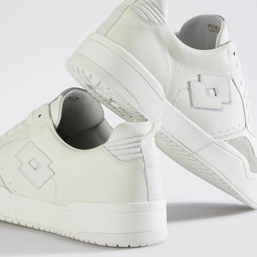 Image of Lotto Men Hoop Star OG White Leather Sneakers