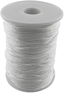 AXLIZER 2mm Braided Shade Roller Blinds Cord White Pull String Rope, Blinds Lifting Rope, Braided Lift Shade Cord for Alum...