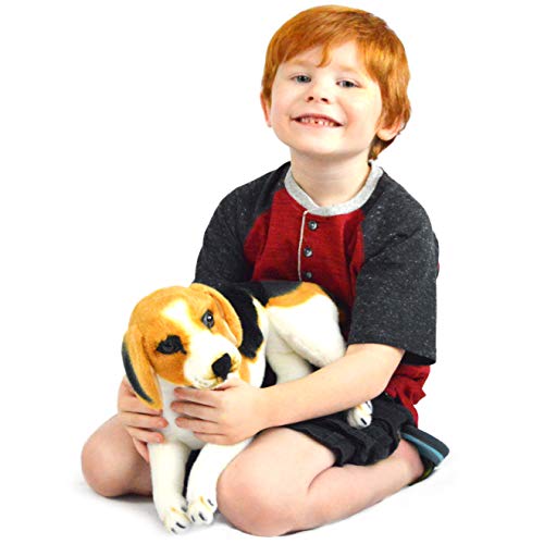 Brittany The Beagle - 17 Inch Large Beagle Dog Stuffed Animal Plush - by Tiger Tale Toys