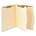 Smead 13700 Manila Classification Folders with 2/5 Right Tab Letter Four-Section 10/Box