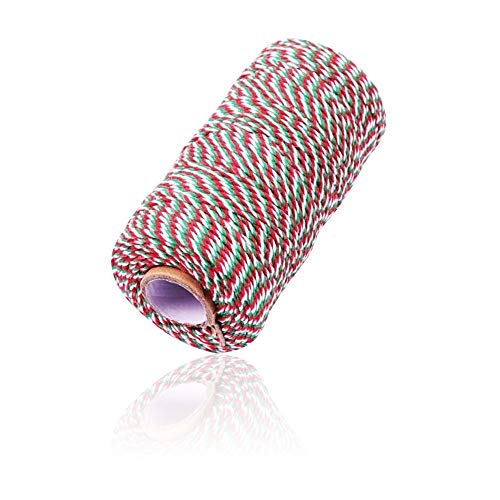 2 rocchetti di spago in cotone per pacchi da cucina, macellai, artigianato fai da te, 200 m