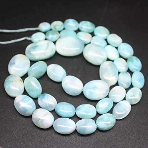 Perles de Larimar bleu naturel de qualité AA pour la création de bijoux d'exception