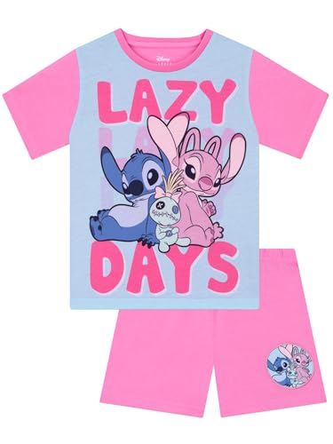 Disney Stitch Pajamas, Short Sleeve Lilo And Stitch Pjs, Cute Girls Pajamas, Pajama Set For Summer