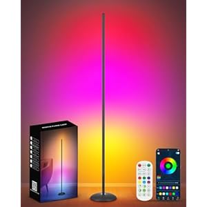 Corner Floor Lamp, Smart RGB LED Co...