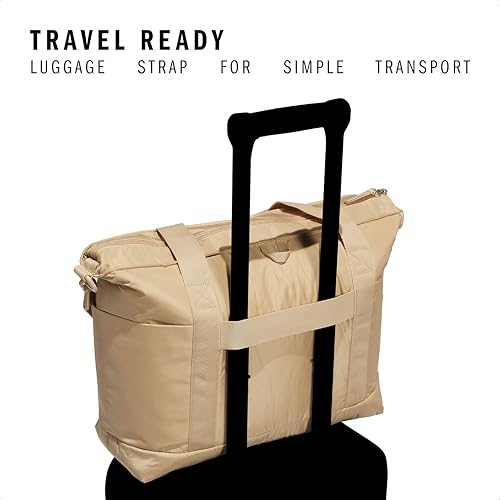 adidas All Me Tote for Women, Large Crossbody Bag with Shoulder Strap, Warm Sandstone Beige/3.04