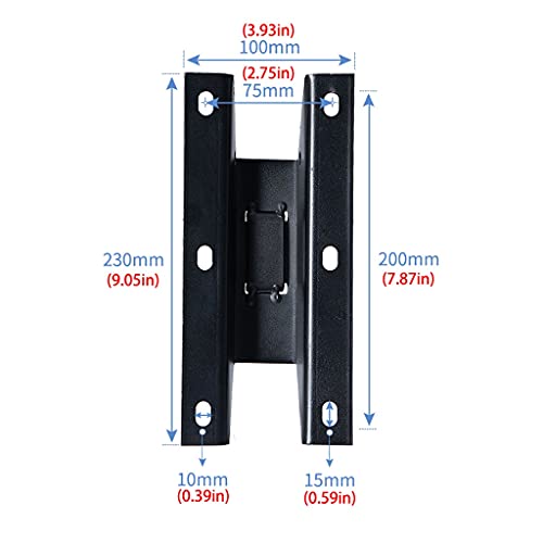 Soporte para Altavoz Metalico Negro Carga Pesada Diseño Robusto 5