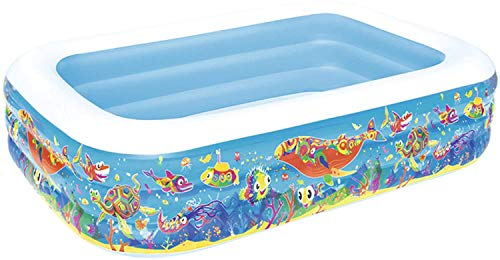 AWJ Inflatable Swimming Pool Easy Set Above Ground Adults Bathtub Plastic Portable Foldable Soaking Home Bath Equip