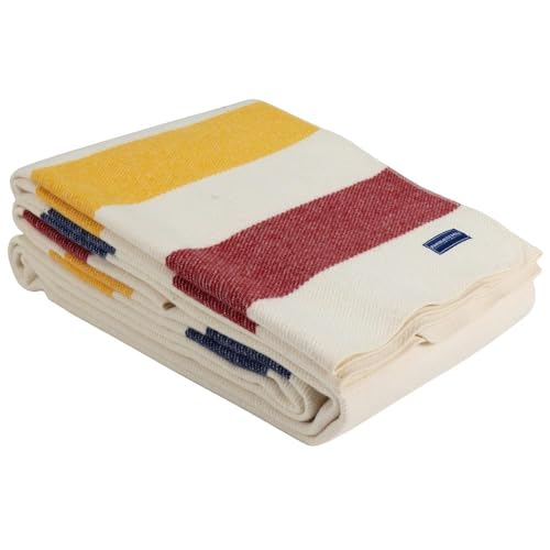 Faribault Mill Frontier Wool Blanket (Natural, Twin)