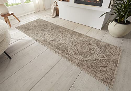Hanse Home Sand Vintage Teppich – Orientalischer Kurzflor Wohnzimmerteppich Weicher Orient-Teppich...