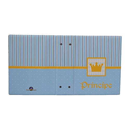 Álbum de 500 fotos 10x15 Príncipe Coroa Dourada + ADESIVO