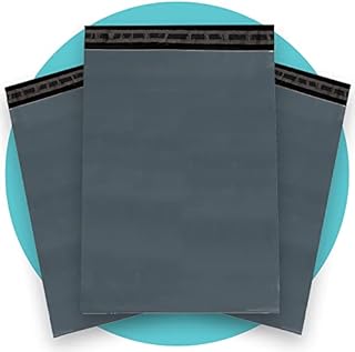 Triplast 17 x 24-Inch Plastic Mailing Postal Bag - Grey (Pack of 100)