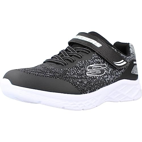 Skechers Kids MICROSPEC II Sneaker, Black/Grey, 12.5 Little Kid - image 1