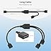 PAUTIX 2-Pack DC 1 Female to 2 Way 4 Pins Splitter Cable for RGB LED Strip,DC Power Adapter Y Connector CCT/4-Pin RGB COB LED Strip Lights,5050 RGB LED Lights,4pin Controller Plug Splitters