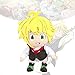 Seven Deadly Sins Dolls - 20cm / 8in Cute Hawk Plushie Meliodas Plush Toy Anime Figure Ban Doll Caring Gift para los fanáticos del anime (Meliodas)