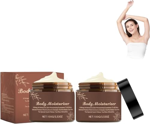 Crema hidratante corporal con aroma botánico, con camelia y manteca de karité, hidratación profunda, ayuda a que la piel se sienta suave y luzca radiante,2pcs