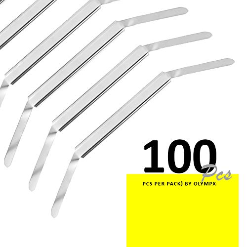 Olympx OLF093B 100 Pcs Of 2 Inch Capacity Premium Metal Prong Paper Fastener Bases thumb #3
