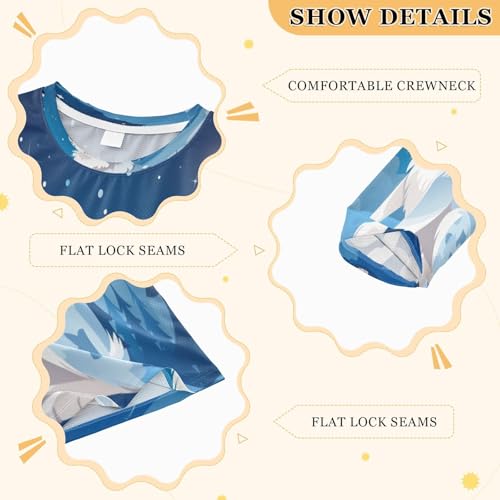 Boys Rash Guard Swim Shirt Long Sleeve UPF+ 50 Sun Shirts Quick Dry Shirt White Siberian Husky for Toddler Kids3