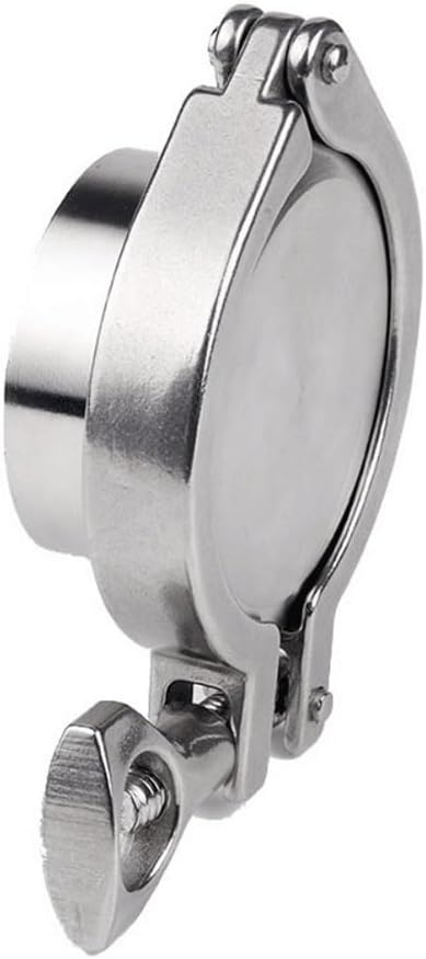 SS304 Sanitary TriClamp Ferrule + End Cap + Tri Clamp + Silicon Gasket, for Machinery Manufacturers Ferrule Middle Type Flange Sanitary Fitting(25mm x Ferrule 50.5)