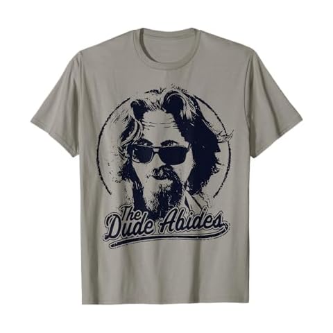 The Big Lebowski The Dude Abides Classic Circle Logo T-Shirt T-Shirt Cover