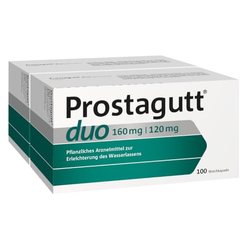 Prostagutt duo 160 mg | 120 mg Weichkapseln Pflanzliches Arzneimittel zur Verringerung des Harndrangs bei gutartiger Prostatavergrößerung 200 Weichkapseln
