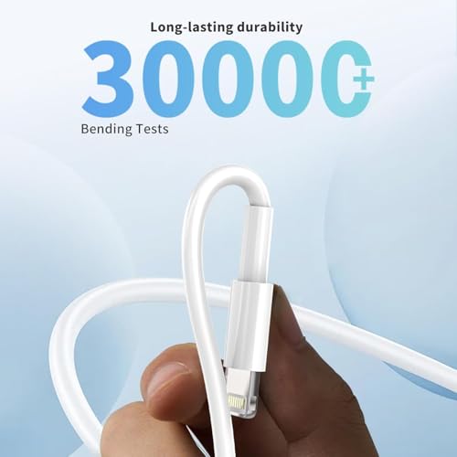 Image of 30W USB Type-C to 8-Pin Fast Charging Cable 1M | Braided Data Sync & Power Cord | High Speed Charge & Transfer | Durable Premium Wire for Compatible 8-Pin Devices