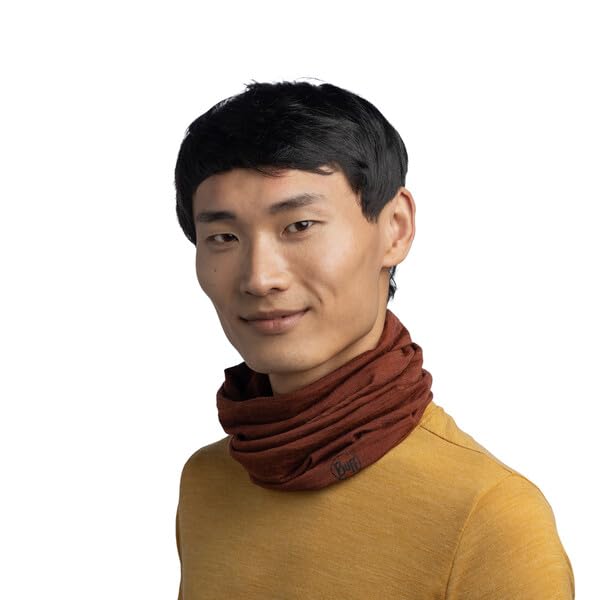 Image of Buff Lightweight Merino Wool Neck Gaiter, 100% Ethically Sourced Wool,Versatile, Temperature Regulating Face Mask