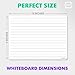 Scribbledo Double Sided Whiteboard Lined Dry Erase Board for Kids Ruled Writing Board Handwriting Practice Small White 9x12 Dry Erase Board with Lines Education Teacher Supplies