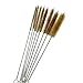 Tuofchyi 8Pcs Brass Wire Tube Cleaning Brush Set 12inch Long Handle Bristle Tube Brush Metal Pipe Cleaner Bore Brush for Auto Parts, Tubes, Bottle, Glass (6, 8, 10, 12, 14, 16, 20, 25mm)