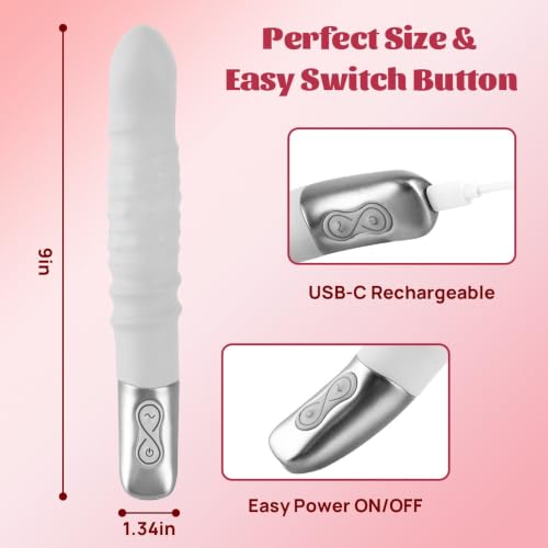 360° Rotating Beads G Spot Vibrator 9in Dildo Vibrator for Women - Image 5