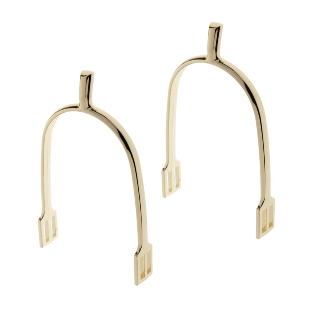 Espuelas Western para equitación, con Parachoques, para Hombre y Mujer (Color: Plateado)