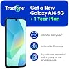 Tracfone Samsung Galaxy A16 5G Teléfono - 128GB, plan de 1 año incluido, Negro | Smartphone prepagado - Pantalla AMOLED + plan de 1 año - Pantalla AMOLED de 6.7" vibrante respaldada por 365 días de servicio - Bloqueado a Tracfone 8