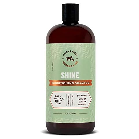 Argan Oil Dog Shampoo and Conditioner - Healthy Shiny Coat - With Geranium, Chamomile - Best Natural Pet Wash for Your Dogs Bath (32 oz) Cover