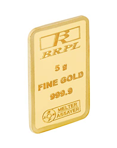 Bangalore Refinery 24k (999.9) 5 gm Yellow Gold Bar 3 411MLQj075L
