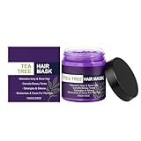 Teebaumöl Haarmaske 100g - Kopfhautpflege & Reparatur Haarmaske für geschädigtes Haar, trockenes Haar - Feuchtigkeitsspendende Haarkur gegen Schuppen und Juckreiz (1PC)