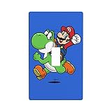 Cartoon Light Switch Cover Decortive Single Toggle Blue Wall Plate for Kids Bedroom Kitchen Nursery